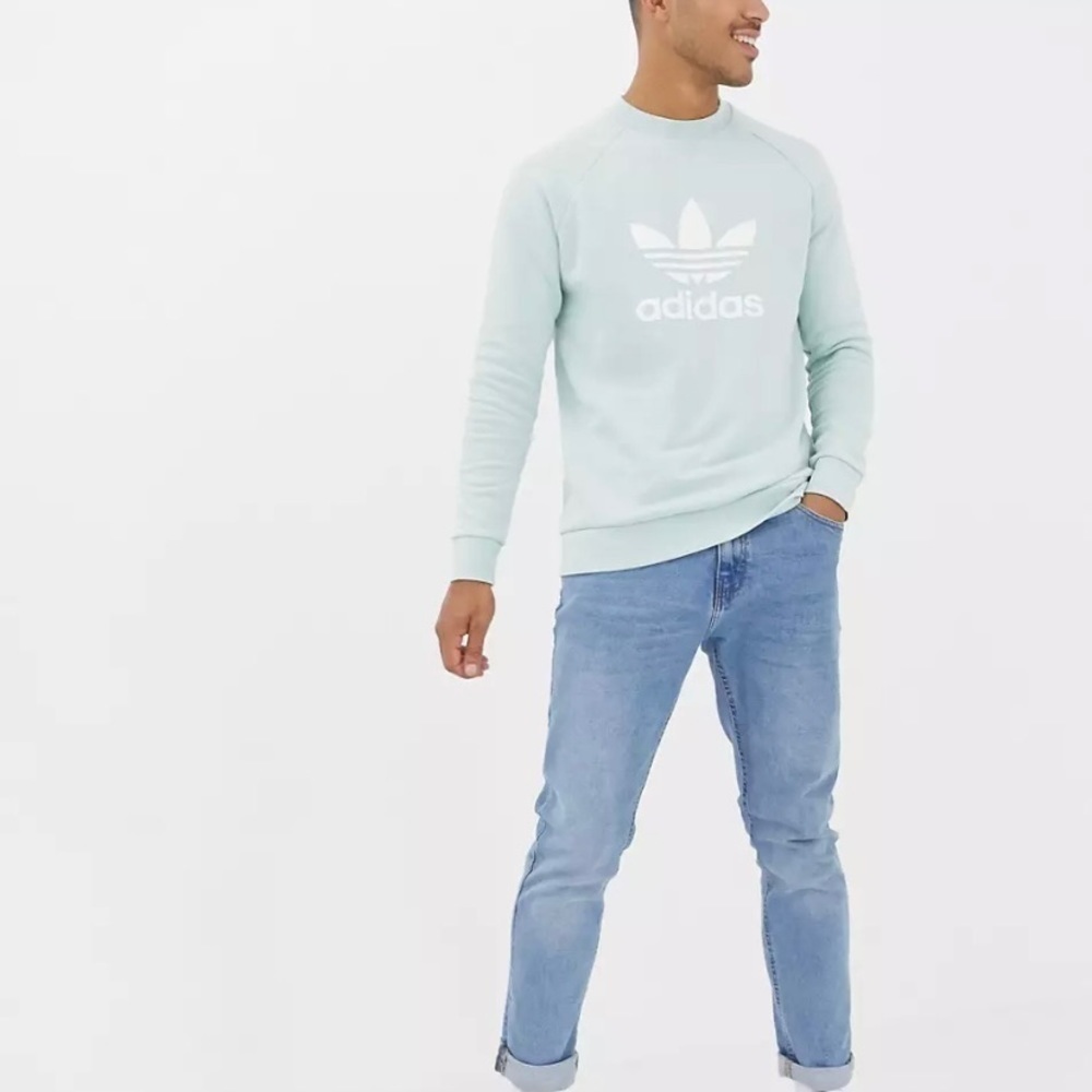 adidas Originals trefoil sweatshirt in
green